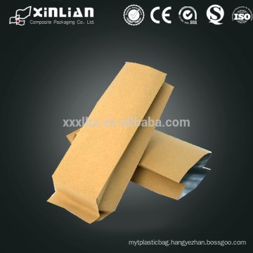 kraft paper bags lined aluminum foil for packaging food